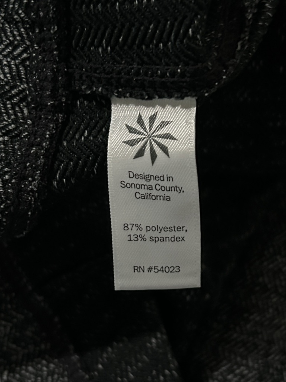 Athleta Black & Grey Herringbone Leggings Sz: M - Picture 9 of 9